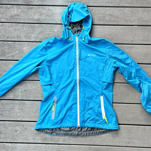 Item 128 Mountain Warehouse Waterproof jacket, blue US 10, - Picture 1 of 3